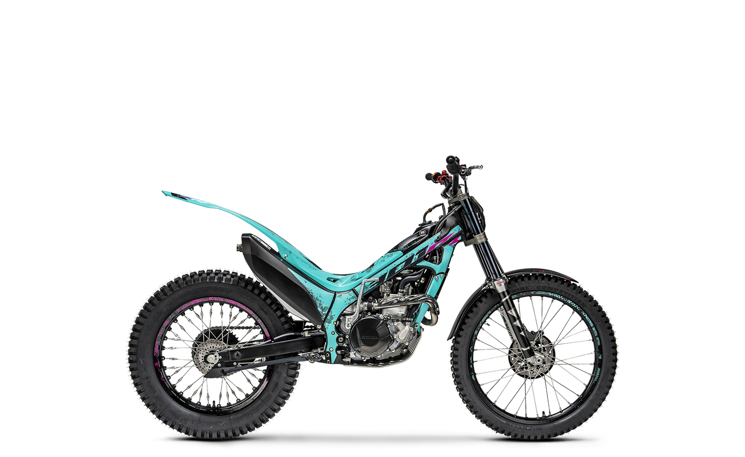 Nieuwe Montesa Cota 4RT 301RR 2026 in lichtgroen met magenta en wit kleurschema